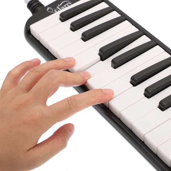 32-Key Melodica with Mouthpiece & Hose & Bag Black